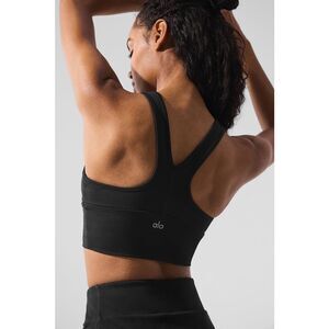 Alo Yoga Wild Thing Sports Bra In Black Size S